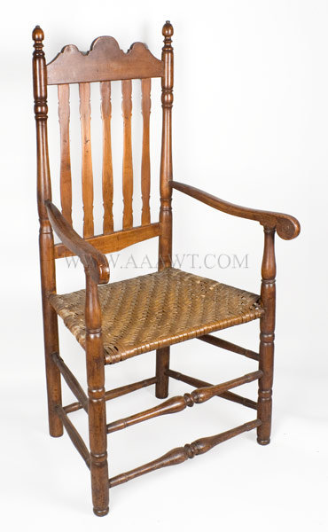 Armchair, Bannister Back
New England
18th Century, entire view